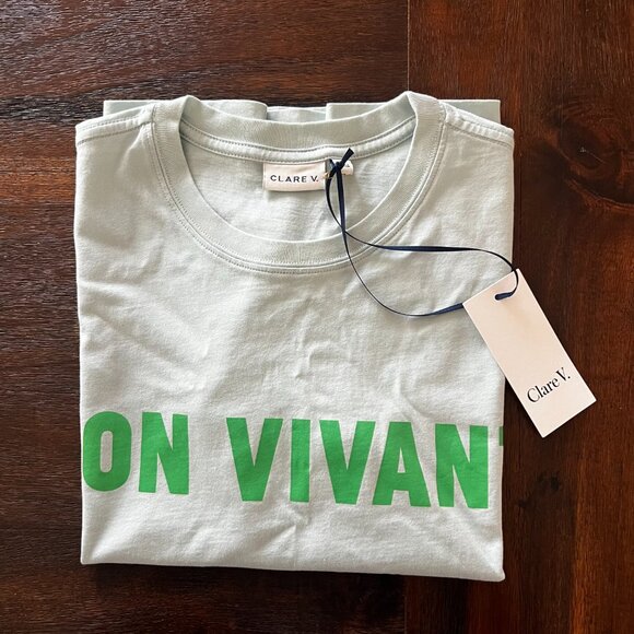 Anthropologie Claire V Bon Vivant graphic tee - size XS - Picture 3 of 3